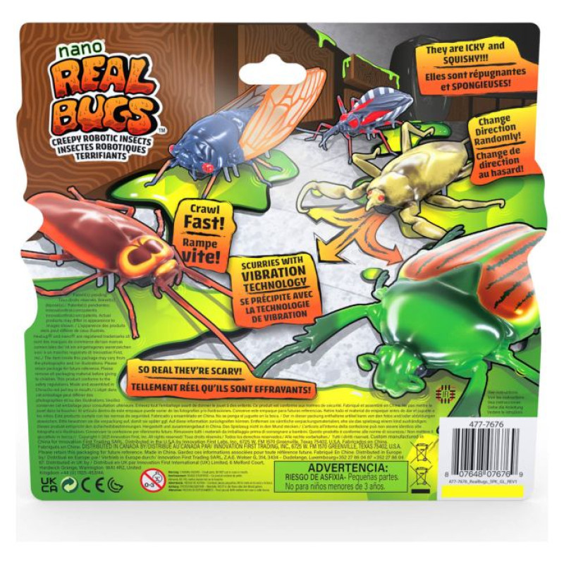 Hex Bots HEXBUG Interaktīvā rotaļlieta Nano reālistiskās vaboles, 5-paka