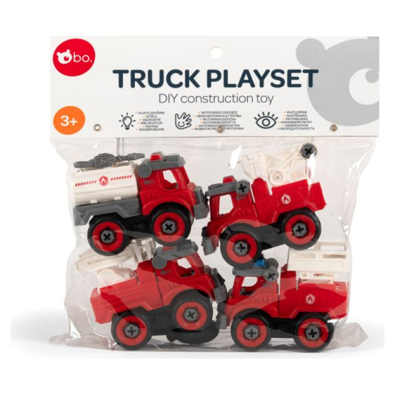 BO. Saliec pats - konstruējama rotaļlieta Ugunsdzēsēju automa&scaron;īnas