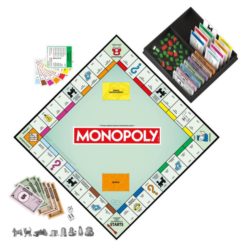 Monopoly Galda spēle Classic Refresh (Latvie&scaron;u val.)