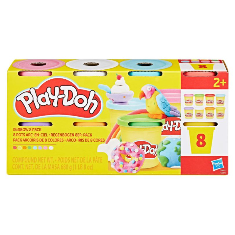 Play-Doh Plastilīna trauciņi, 8 gab.