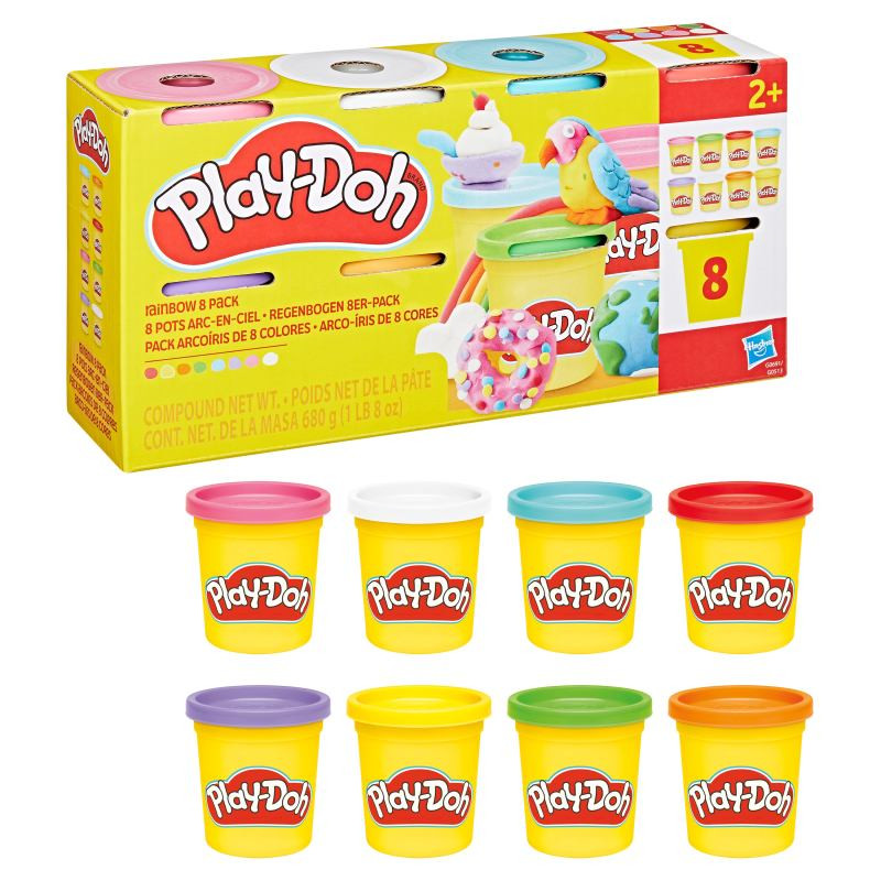 Play-Doh Plastilīna trauciņi, 8 gab.
