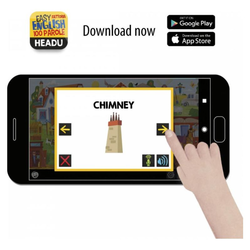 Headu Izglītojo&scaron;a spēle pirmsskolas vecuma bērniem &acute;&acute;Easy English&acute;&acute; 100 vārdi - Ferma