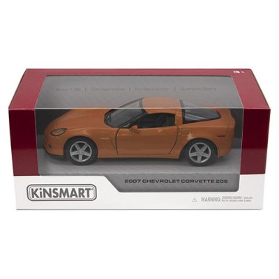 Kinsmart Miniatūrais modelis - 2007 Chevrolet Corvette Z06, izmērs 1:36
