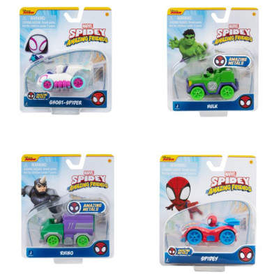 Spider-Man SPIDEY AND HIS AMAZING FRIENDS Die-cast automa&scaron;īna, 7,5 cm