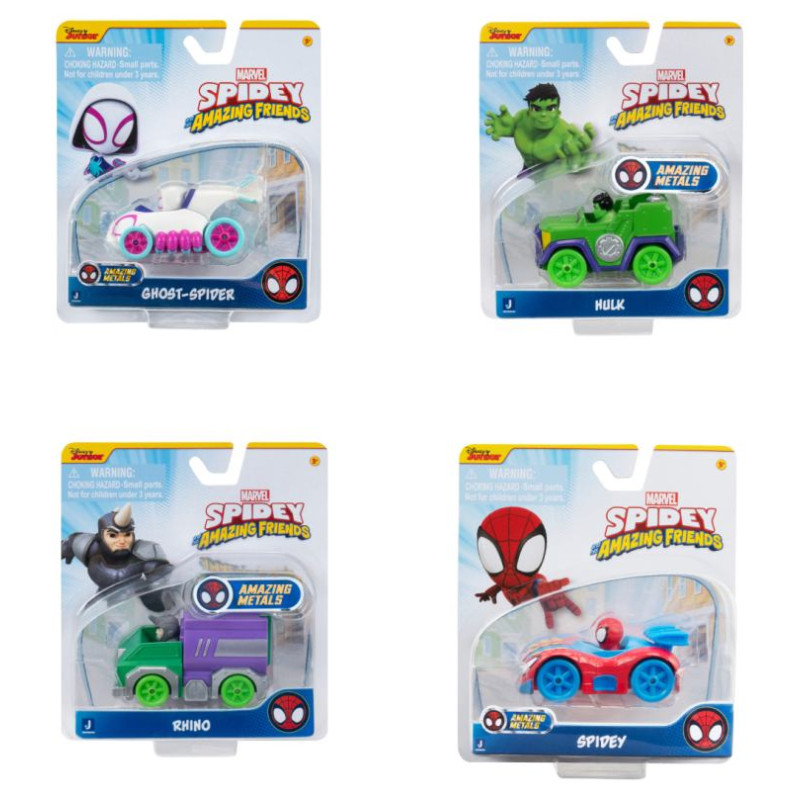 Spider-Man SPIDEY AND HIS AMAZING FRIENDS Die-cast automa&scaron;īna, 7,5 cm