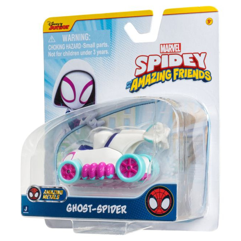 Spider-Man SPIDEY AND HIS AMAZING FRIENDS Die-cast automa&scaron;īna, 7,5 cm