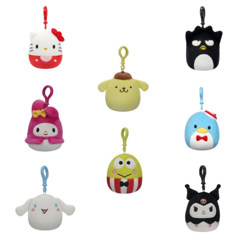 Squishmallows HELLO KITTY W20 Piespraužama plī&scaron;a rotaļlieta, 8 cm