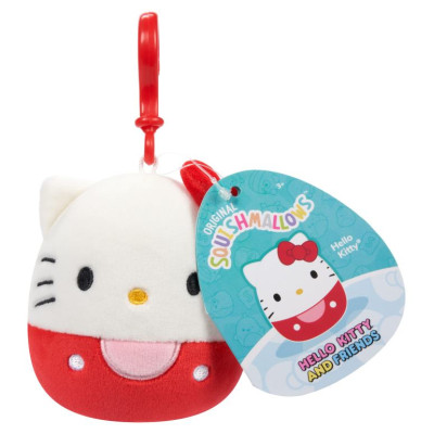 Squishmallows HELLO KITTY W20 Piespraužama plī&scaron;a rotaļlieta, 8 cm