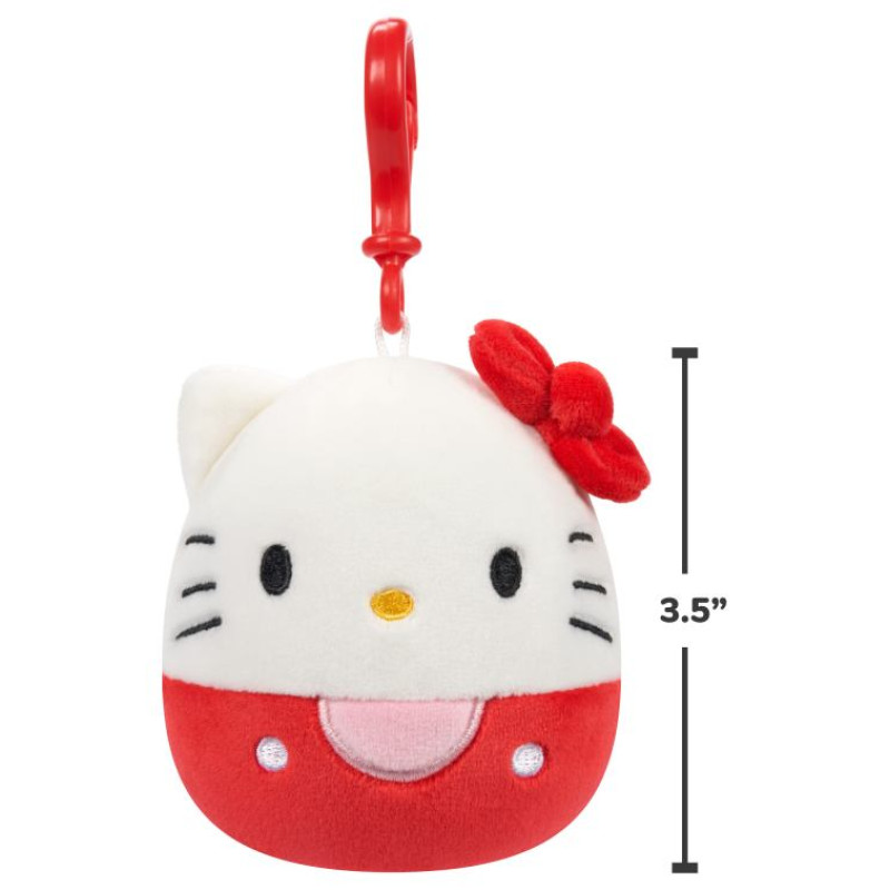 Squishmallows HELLO KITTY W20 Piespraužama plī&scaron;a rotaļlieta, 8 cm