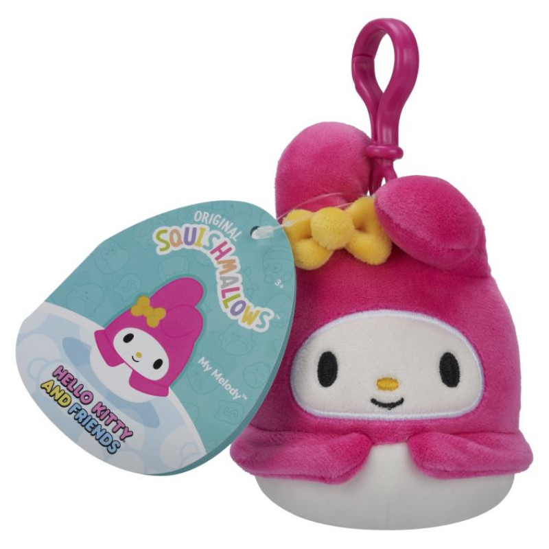 Squishmallows HELLO KITTY W20 Piespraužama plī&scaron;a rotaļlieta, 8 cm