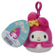 Squishmallows HELLO KITTY W20 Piespraužama plīša rotaļlieta, 8 cm