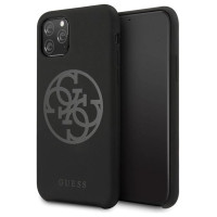 Guess GUHCN58LS4GBK iPhone 11 Pro black/czarny hard case Silicone 4G Tone On Tone
