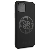 Guess GUHCN58LS4GBK iPhone 11 Pro black/czarny hard case Silicone 4G Tone On Tone