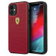 Ferrari FESPEHCP12SRE iPhone 12 mini 5.4" red/red hardcase On Track Perforated