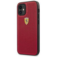 Ferrari FESPEHCP12SRE iPhone 12 mini 5.4" red/red hardcase On Track Perforated