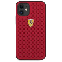 Ferrari FESPEHCP12SRE iPhone 12 mini 5.4" red/red hardcase On Track Perforated