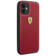 Ferrari FESPEHCP12SRE iPhone 12 mini 5.4" red/red hardcase On Track Perforated