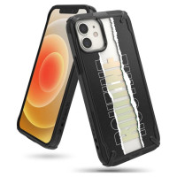 Ringke Fusion X Design durable PC Case with TPU Bumper for iPhone 12 mini black (Routine) (XDAP0020)