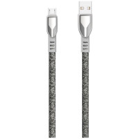 Dudao USB braided cable - micro USB 5 A 1 m gray (L3PROM gray)