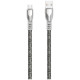 Dudao USB braided cable - micro USB 5 A 1 m gray (L3PROM gray)