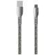 Dudao USB braided cable - micro USB 5 A 1 m gray (L3PROM gray)