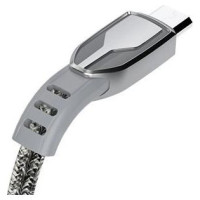 Dudao USB braided cable - micro USB 5 A 1 m gray (L3PROM gray)