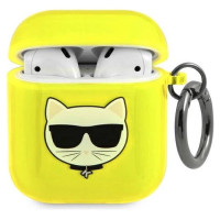 Karl Lagerfeld KLA2UCHFY AirPods cover żółty/yellow Choupette