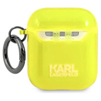 Karl Lagerfeld KLA2UCHFY AirPods cover żółty/yellow Choupette