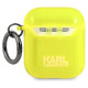 Karl Lagerfeld KLA2UCHFY AirPods cover żółty/yellow Choupette
