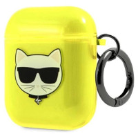 Karl Lagerfeld KLA2UCHFY AirPods cover żółty/yellow Choupette