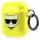 Karl Lagerfeld KLA2UCHFY AirPods cover żółty/yellow Choupette