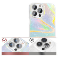 Kingxbar Shell Series luxury elegant phone case for iPhone 13 Pro pearl-blue