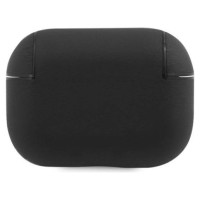 BMW BMAPSSLBK AirPods Pro cover czarny/black Geniune Leather Silver Logo