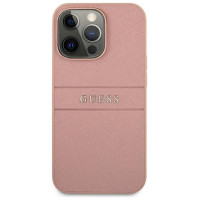Guess GUHCP13XPSASBPI iPhone 13 Pro Max 6.7" pink/pink hardcase Saffiano Stripe