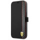 Ferrari FESAXFLBKP13SBK iPhone 13 mini 5.4" black/black book On Track Carbon Stripe