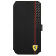 Ferrari FESAXFLBKP13SBK iPhone 13 mini 5.4" black/black book On Track Carbon Stripe