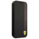 Ferrari FESAXFLBKP13SBK iPhone 13 mini 5.4" black/black book On Track Carbon Stripe