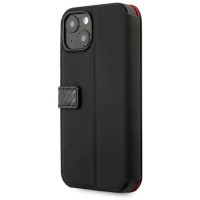 Ferrari FESAXFLBKP13SBK iPhone 13 mini 5.4" black/black book On Track Carbon Stripe