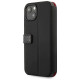 Ferrari FESAXFLBKP13SBK iPhone 13 mini 5.4" black/black book On Track Carbon Stripe