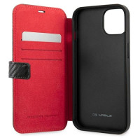 Ferrari FESAXFLBKP13SBK iPhone 13 mini 5.4" black/black book On Track Carbon Stripe