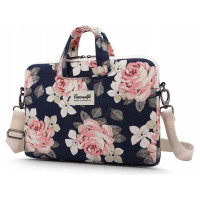 Canvaslife Briefcase Laptop Bag 13-14'' - Navy Blue/Pink