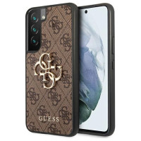 Guess GUHCS22S4GMGBR S901 S22 brązowy/brown hardcase 4G Big Metal Logo
