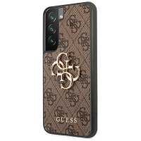 Guess GUHCS22S4GMGBR S901 S22 brązowy/brown hardcase 4G Big Metal Logo