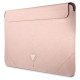 Guess Saffiano Triangle Logo case for a 16" laptop - pink