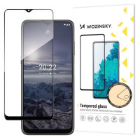 Wozinsky super tough full glue tempered glass full screen with frame case friendly nokia g21 / g11 black