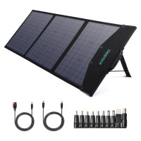 Choetech SC008 solar foldable charger 120W DC / USB-C / 2x USB-A - black