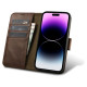 Icarer Oil Wax Wallet Case 2in1 Cover iPhone 14 Pro Anti-RFID Leather Flip Case Brown (WMI14220722-BN)