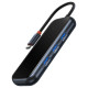Baseus AcmeJoy HUB 4-port (USB-C to 1x USB-C PD&Data/3x USB3.0) dark gray (WKJZ010013)