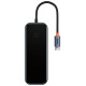 Baseus AcmeJoy HUB 4-port (USB-C to 1x USB-C PD&Data/3x USB3.0) dark gray (WKJZ010013)