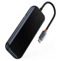Baseus AcmeJoy HUB 4-port (USB-C to 1x USB-C PD&Data/3x USB3.0) dark gray (WKJZ010013)